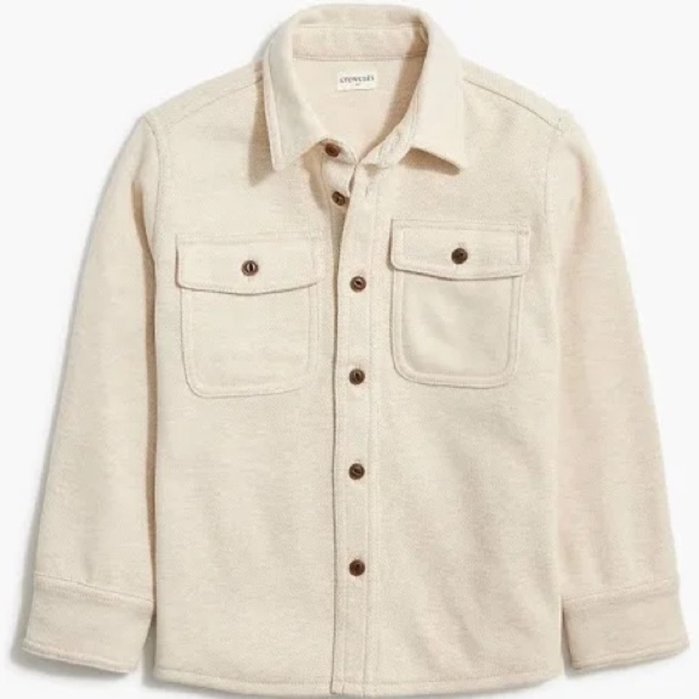 J. Crew Factory Kids Cream Shirt Jacket